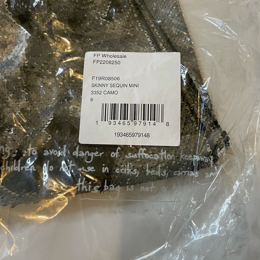 Free People Skinny Sequin Mini Skirt in Camo - Picture 8 of 8